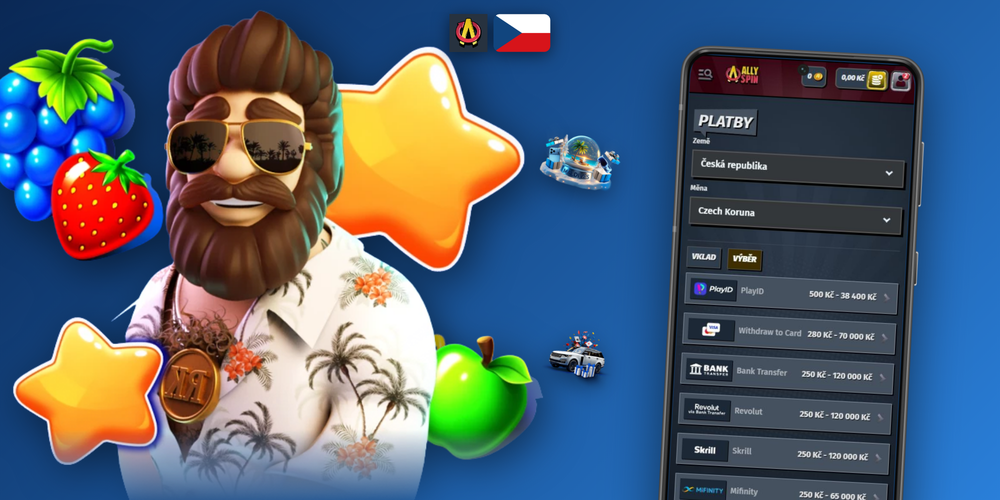 Infografika doby zpracování výběru v Allyspin Casino od žádosti po připsání