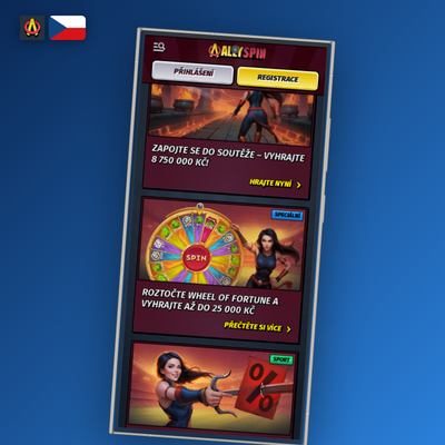 Allyspin Casino free bet tiket pro nové sázkaře při první sázce